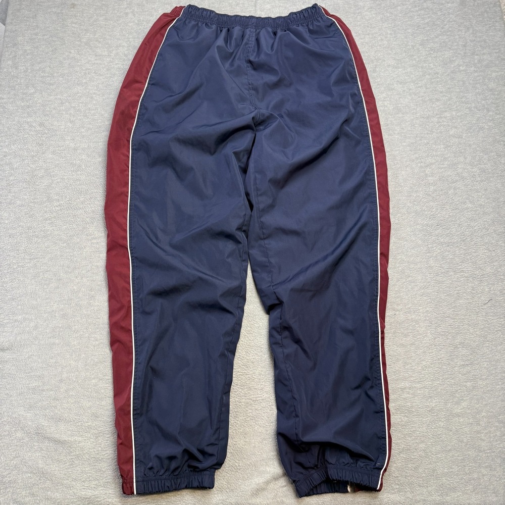 VTG Reebok Track Pants Mens XL Blue Windbreaker Jersey Lined Relaxed Tapered Y2K